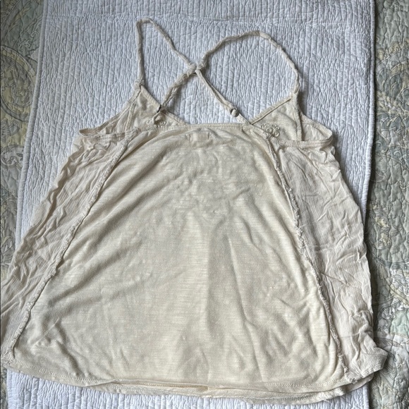 Hollister Cream Sleeveless Camisole Relaxed Fit - Picture 2 of 5